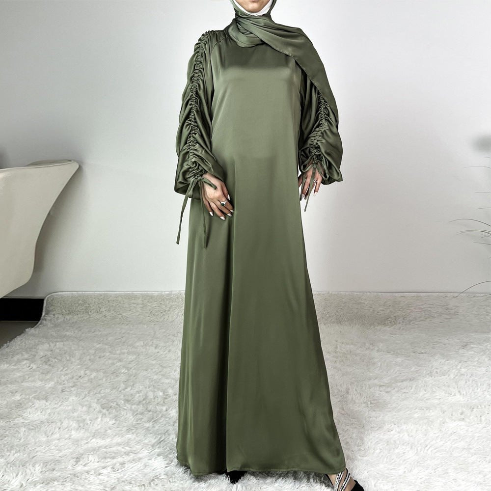 Loose Swing Adjustable Lantern Sleeve Abaya Dress (MA167)