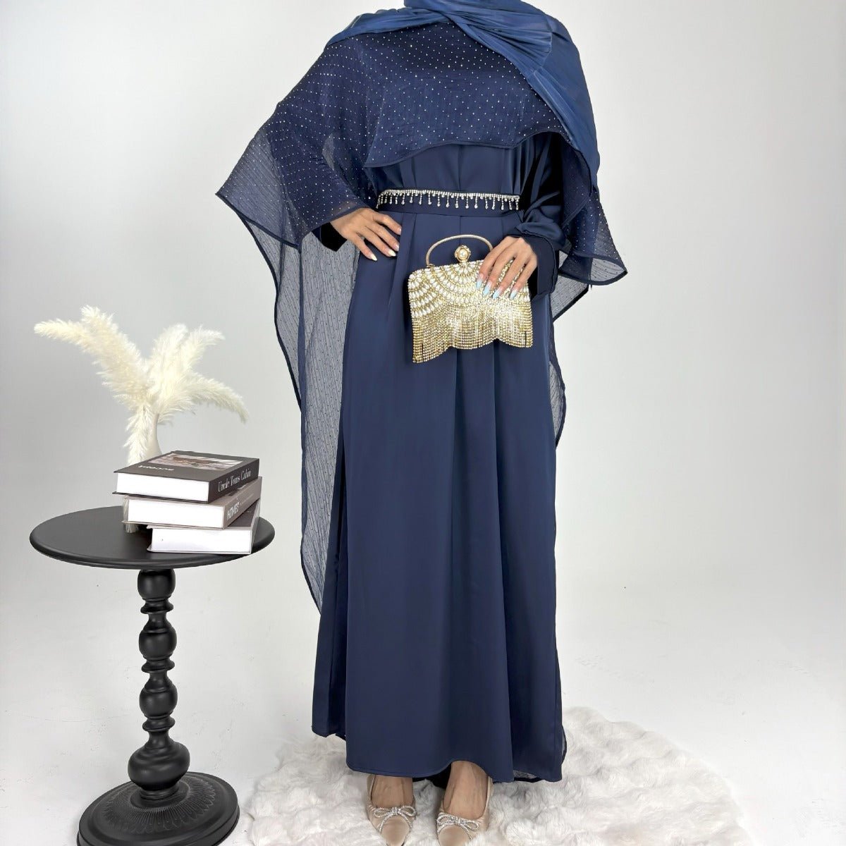 Luminous Modest Robe Collection | Elegant Cloak Suit Dresses (MA252)