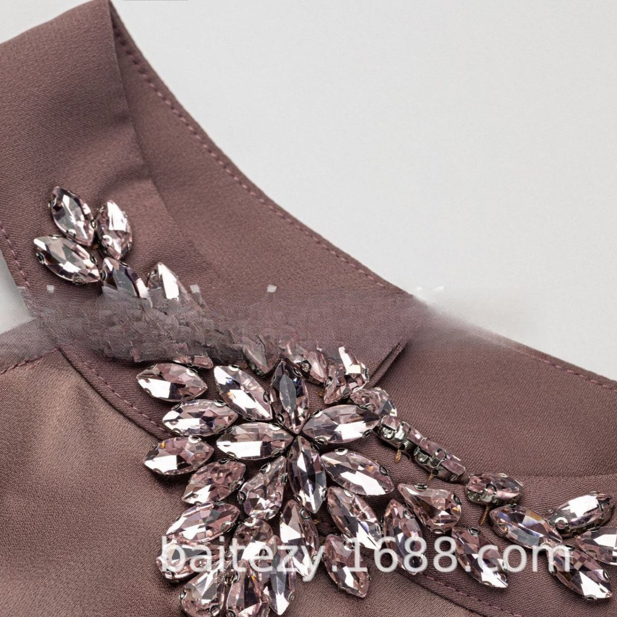 Luxe Satin Halter Dress & Feather Trim Cape Set(MOA250)