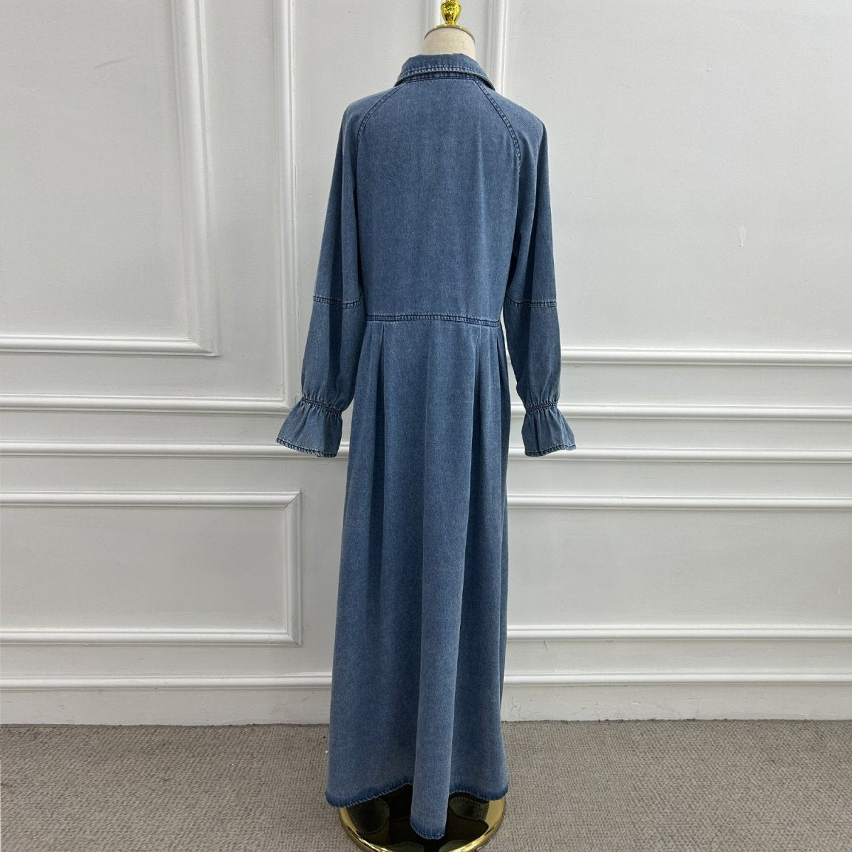 Lyocell Denim Maxi Dress(MS442)