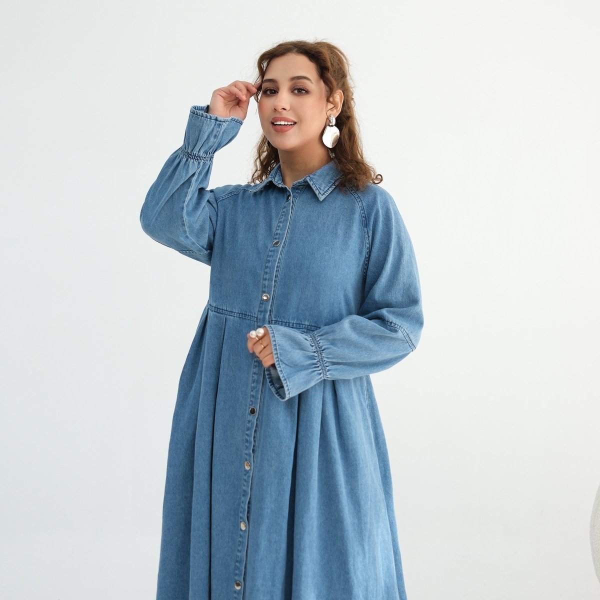 Lyocell Tencel Denim Maxi Dress(MA398)