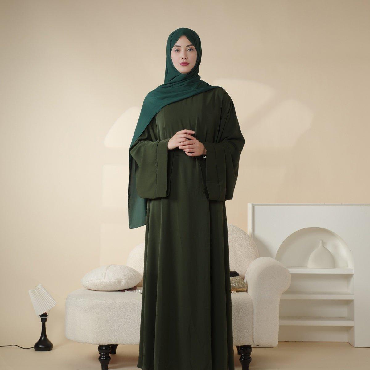 Soft Nidha Plain Abaya (MA005)