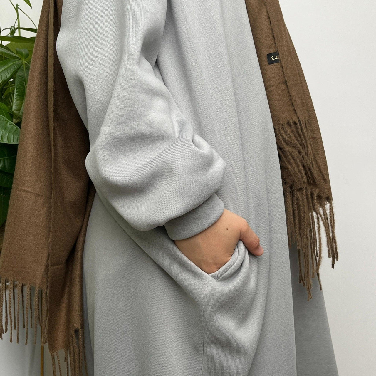 Thermal Oversize Sweatshirt With Pockets (MA012)