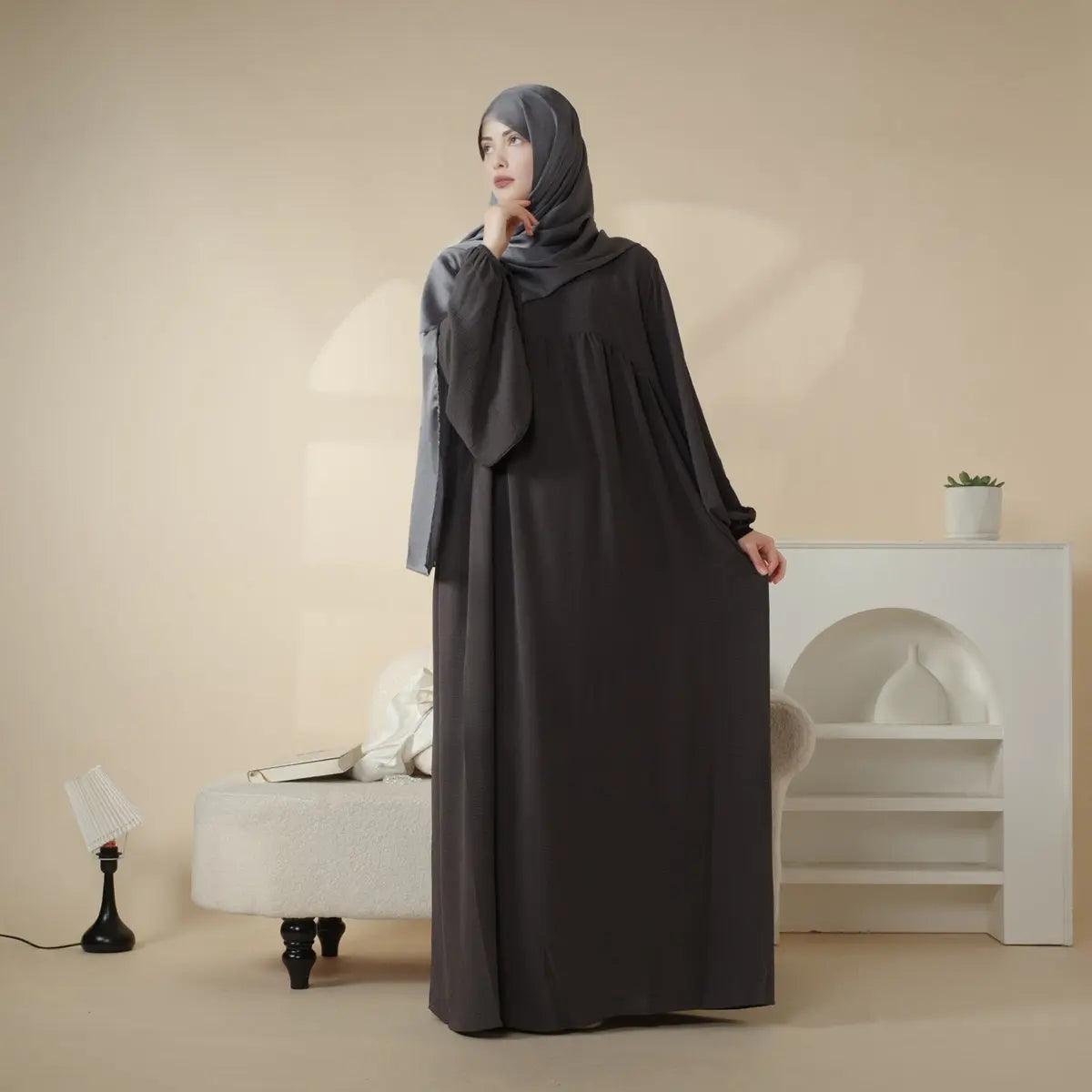 Reversible Abaya Made With Crepe Fabric (MA035)