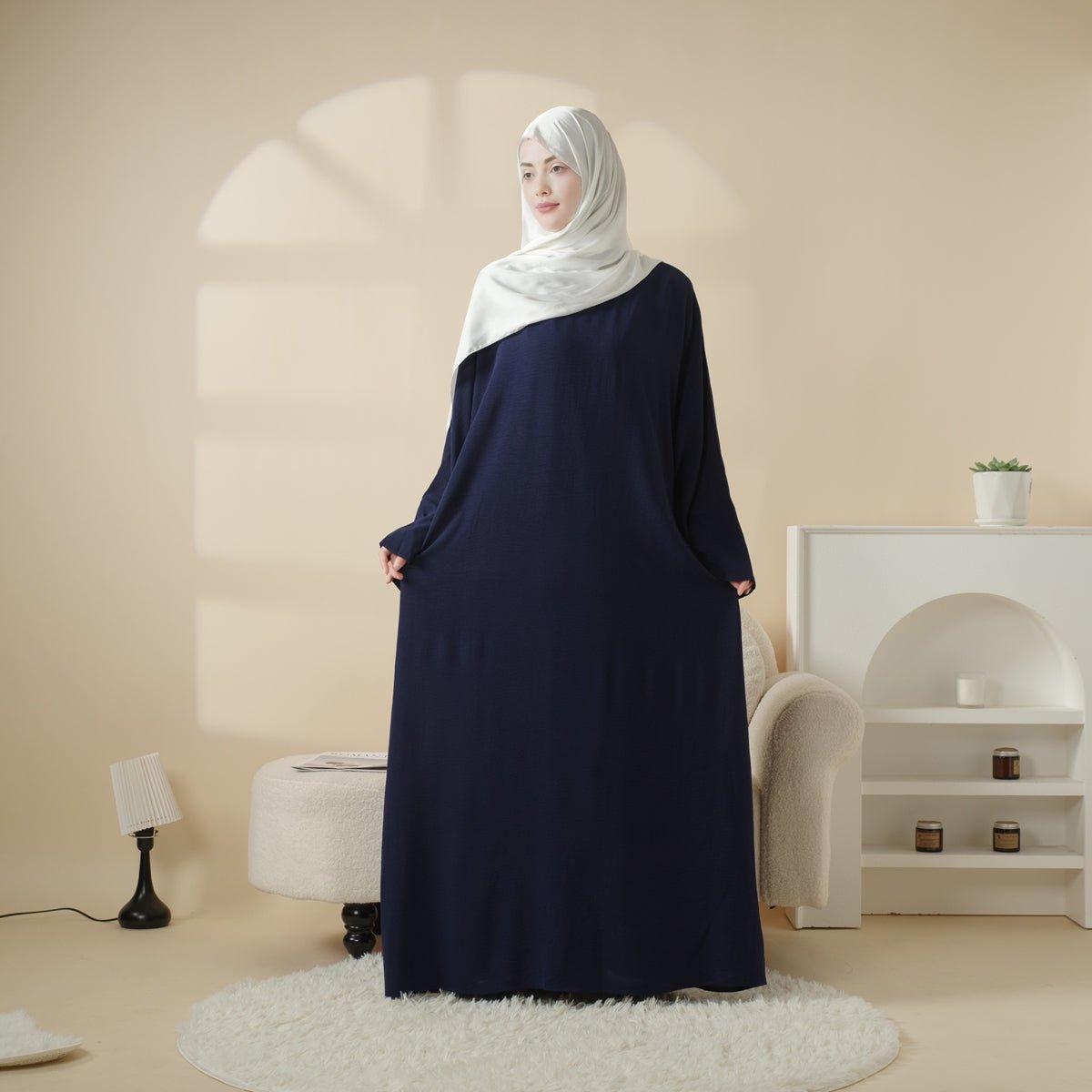 Simple Vintage Pleated Abaya (MA042)
