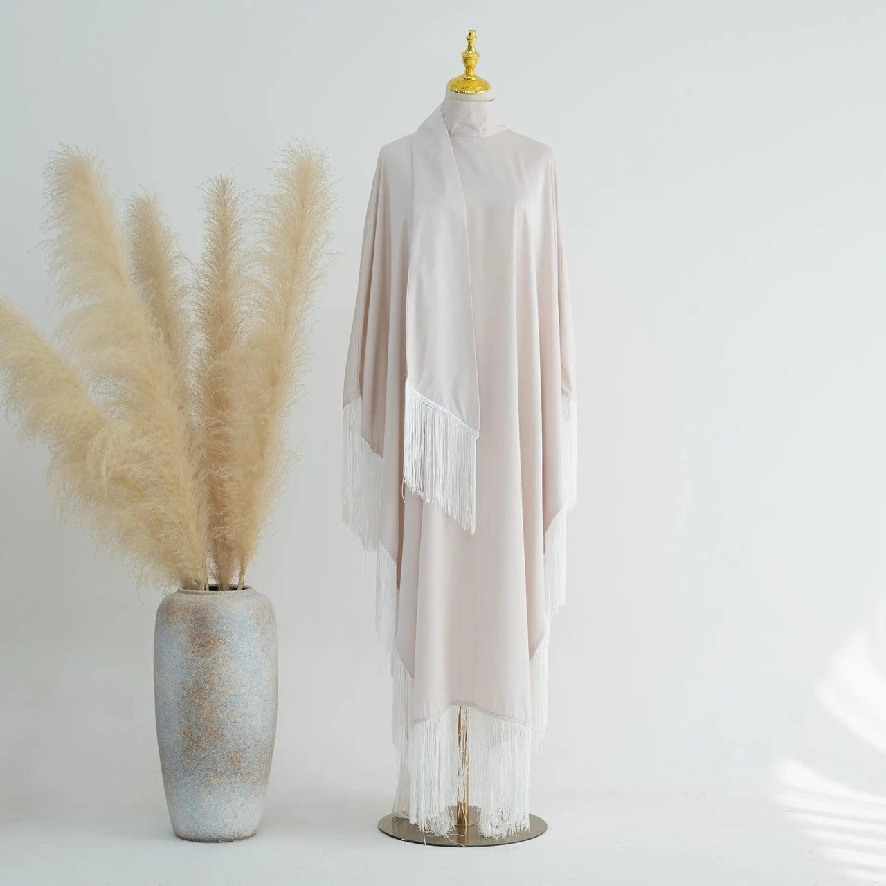 Batwing Sleeve Fringe Party Abaya (MA047)
