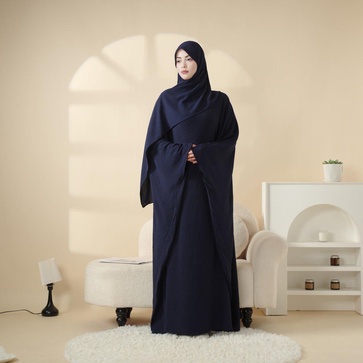 Butterfly Sleeve Plain Abaya (MA048)