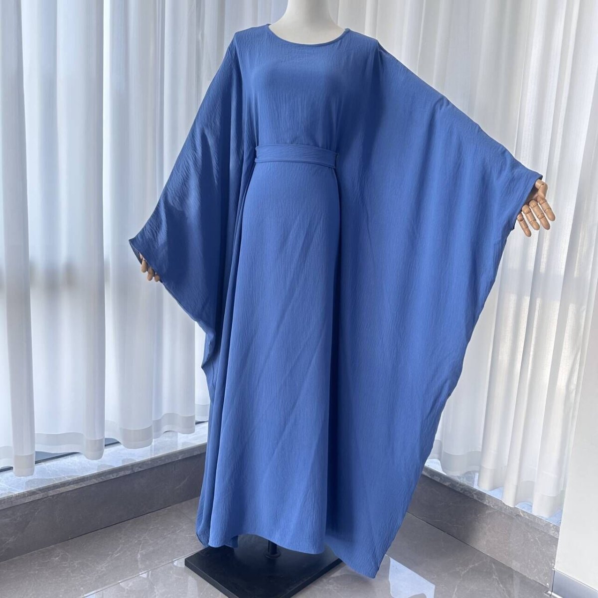 Crepe Batwing Loose Abaya 2-Piece Set (MA090)