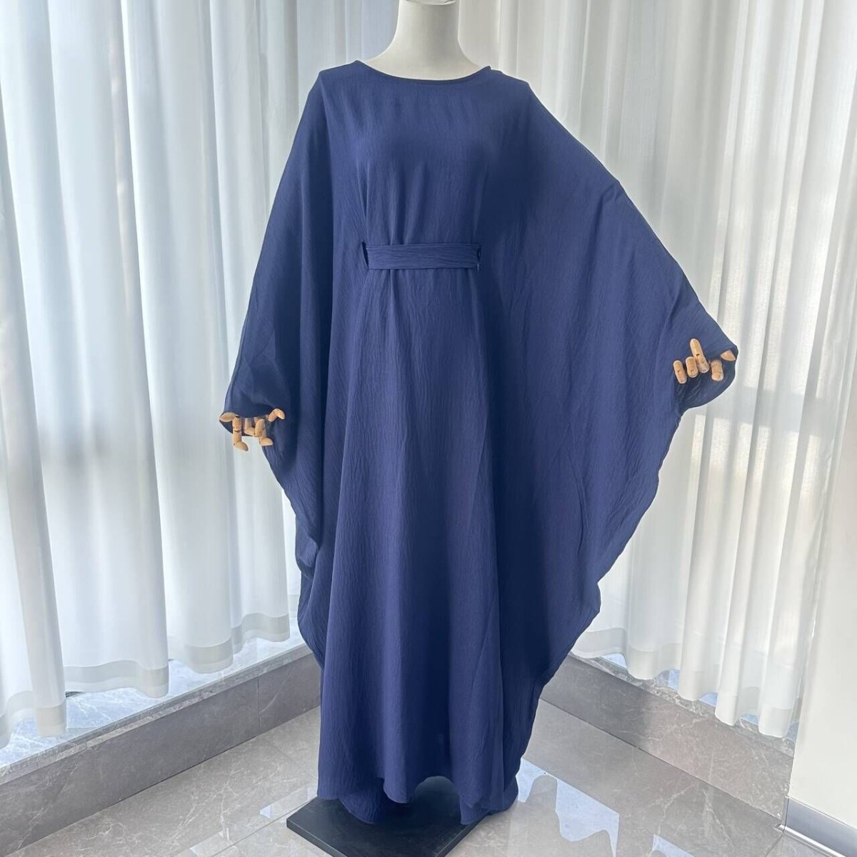 Crepe Batwing Loose Abaya 2-Piece Set (MA090)