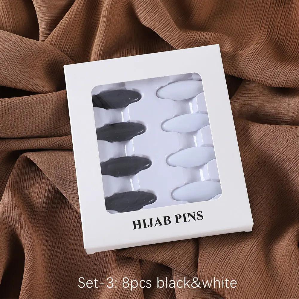 MAC008 Hijab pins, 8 pcs hijab pins
