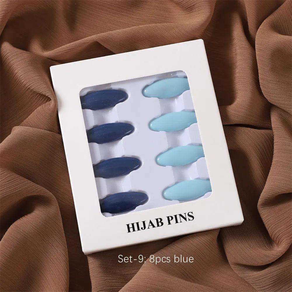 MAC008 Hijab pins, 8 pcs hijab pins