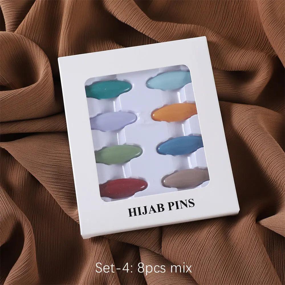 MAC008 Hijab pins, 8 pcs hijab pins
