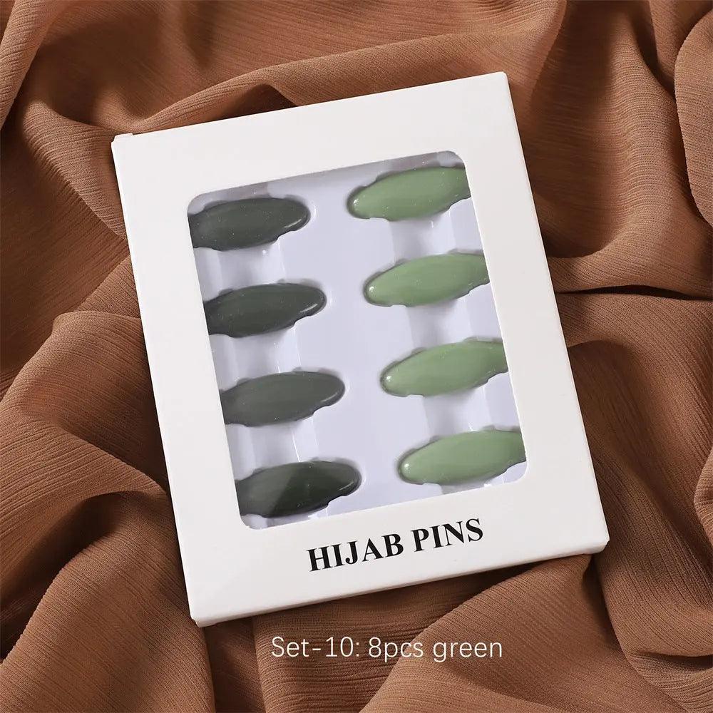 MAC008 Hijab pins, 8 pcs hijab pins