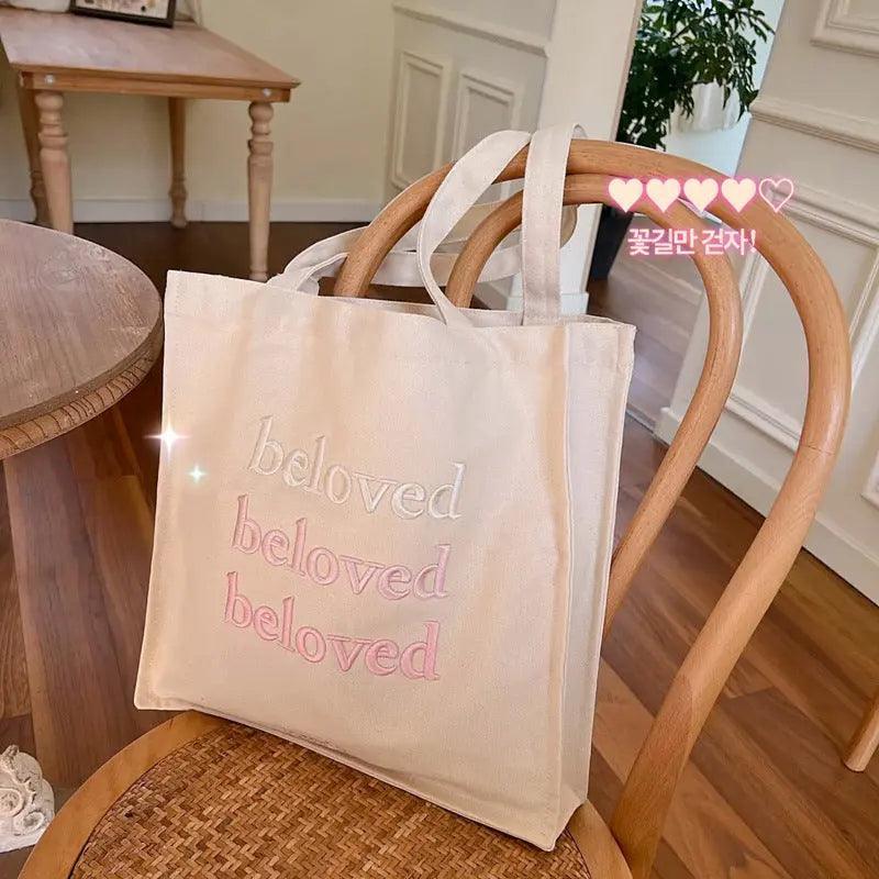 Embroidered Tote Canva Bag (MAC024)