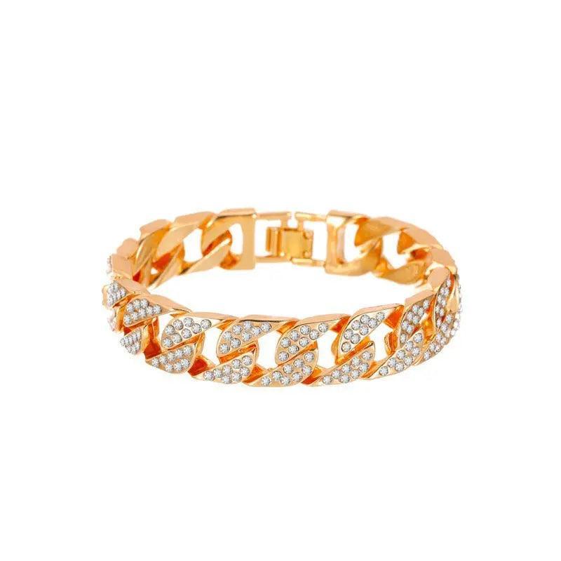 MAC036 wide flash diamond bracelet