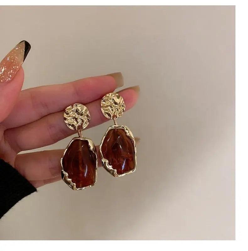 MAC065 Needle Pendant  Vintage Geometry Acrylic Earrings