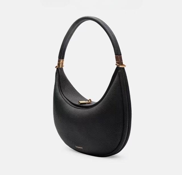 Fashionable And Changeable Cowhide Moon Bag (MAC069)