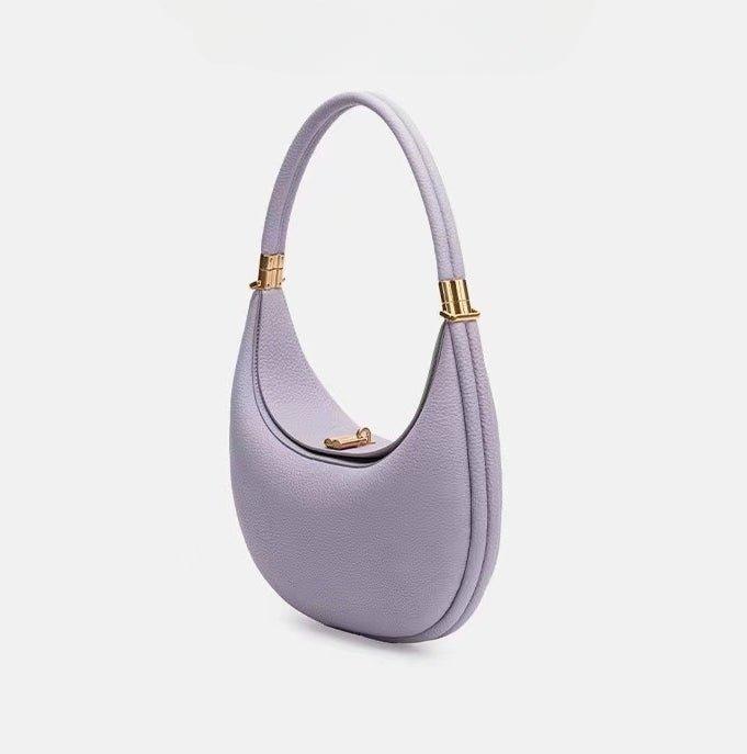 Fashionable And Changeable Cowhide Moon Bag (MAC069)