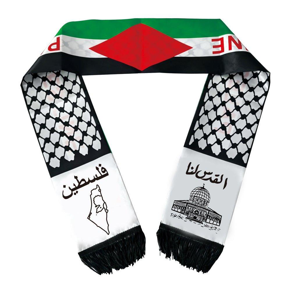 Palestine flag keffiyeh scarf (MAC079)