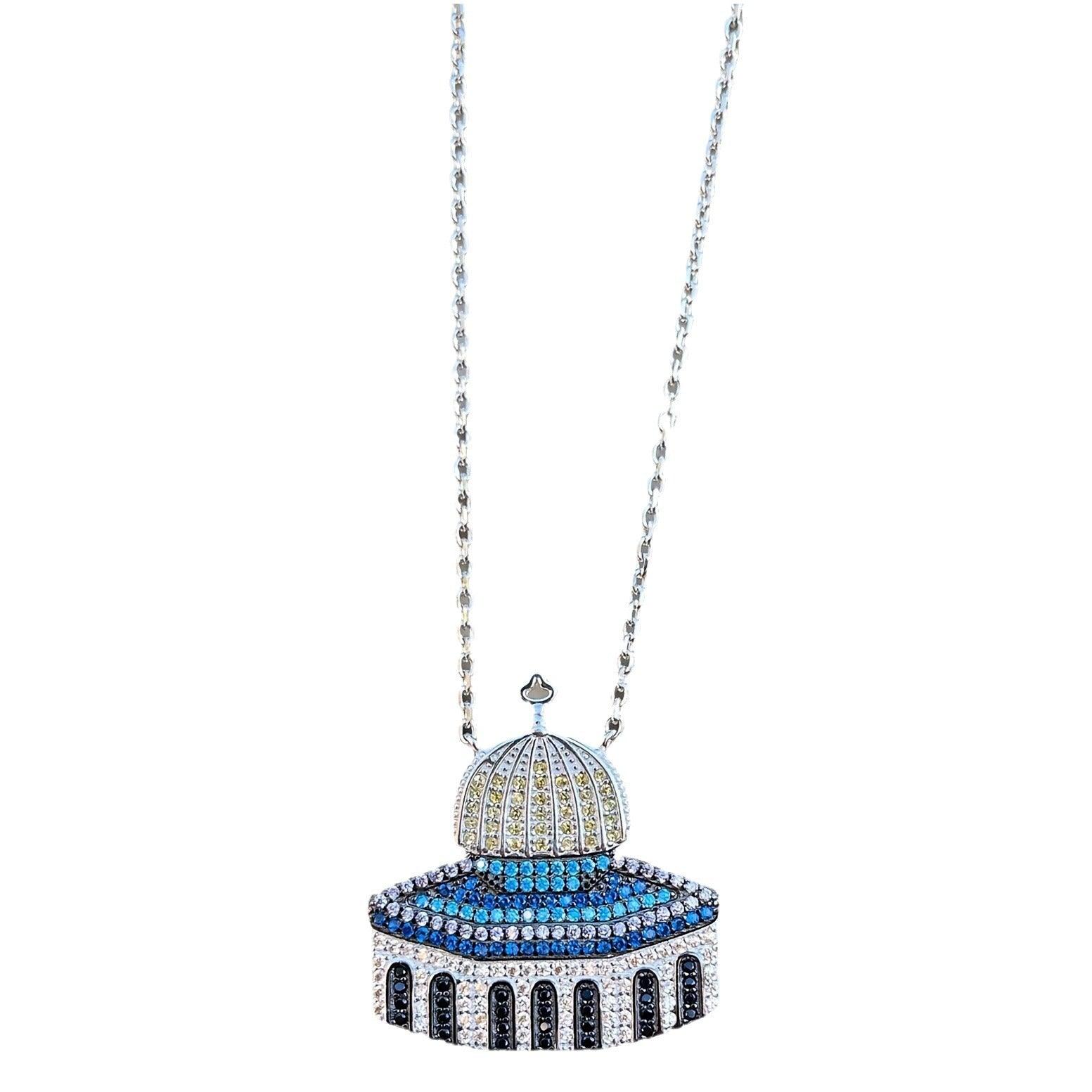 MAC112 Masijid Pattern Keffiyeh Necklace