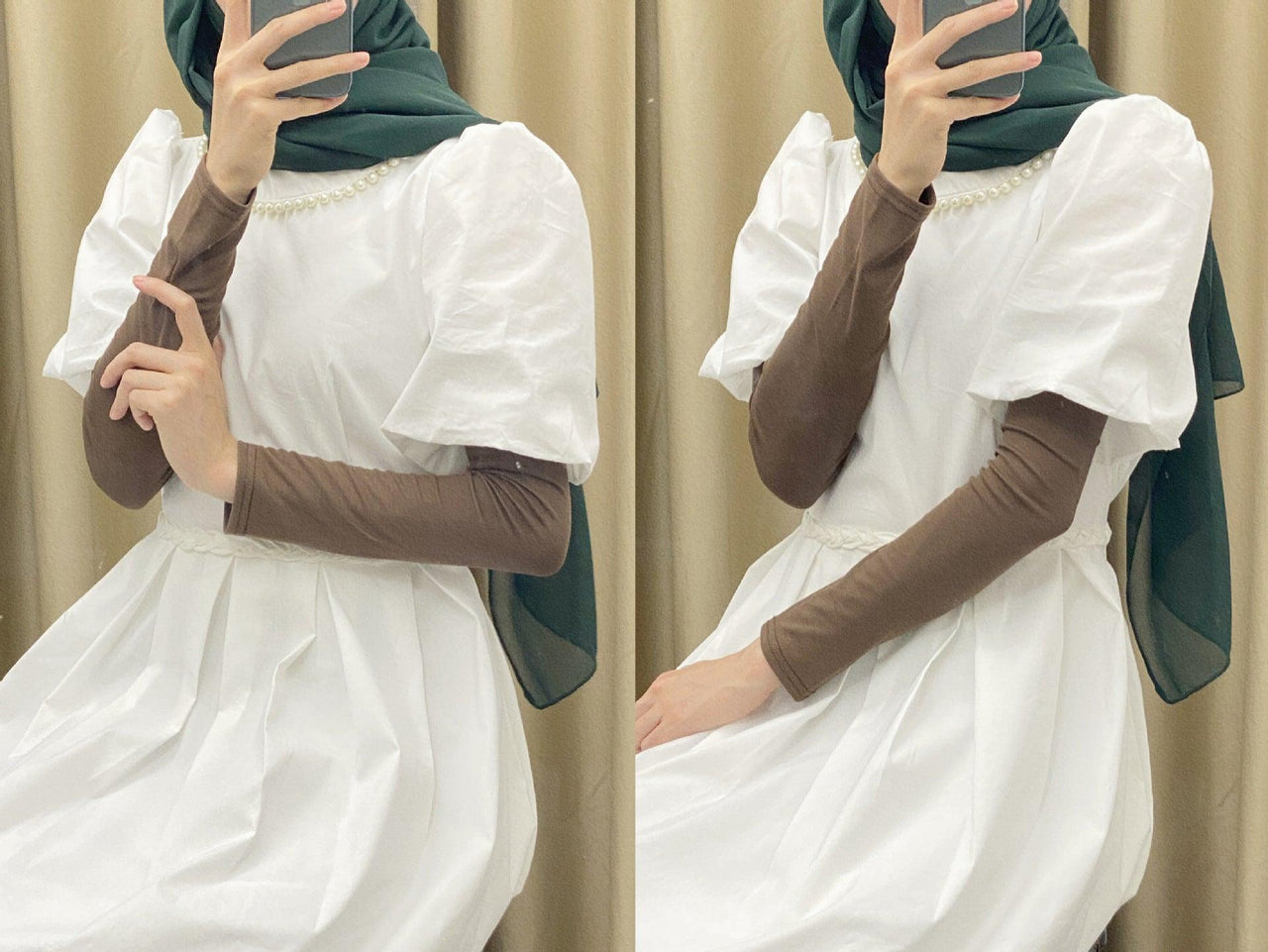 Solid Color Cotton Stretch Ice Sleeves(MAC120)