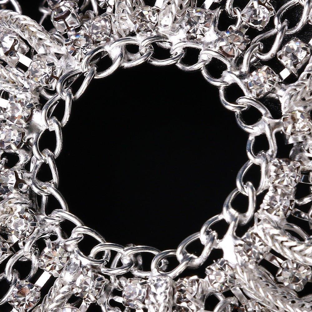 MAC153 High-end Tassel Rhinestone Hair Chain