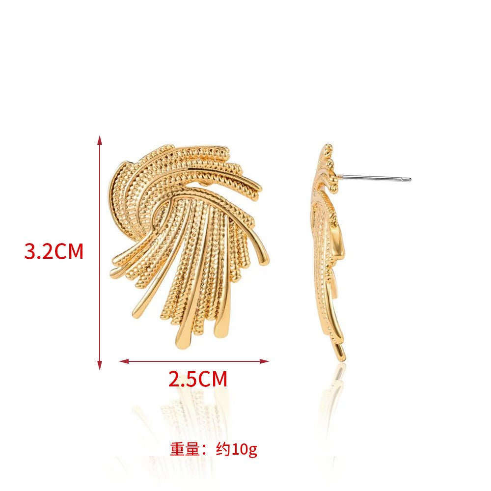 MAC171  High-end And Unique Geometric Metal Earrings