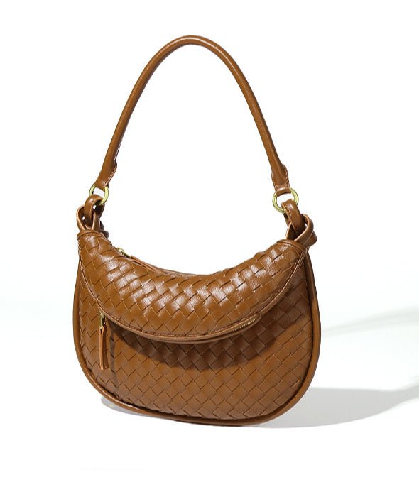 MAC177 Fashionable And Versatile Retro Woven High-end Shoulder Armpit Bag