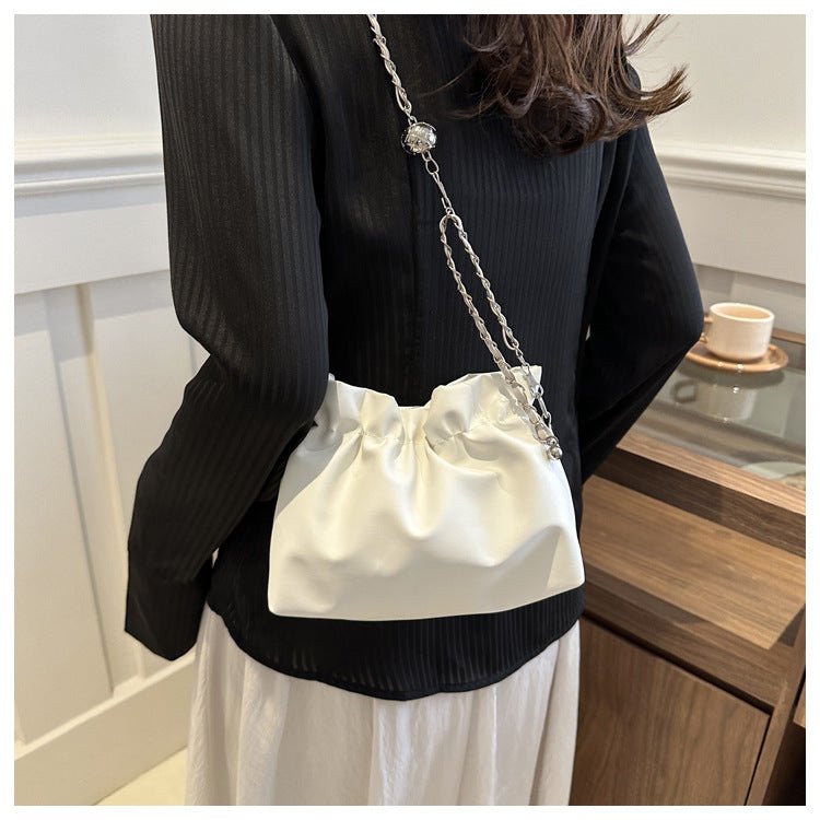Versatile Chain Shoulder Crossbody Pleated Cloud Bag(MAC201)