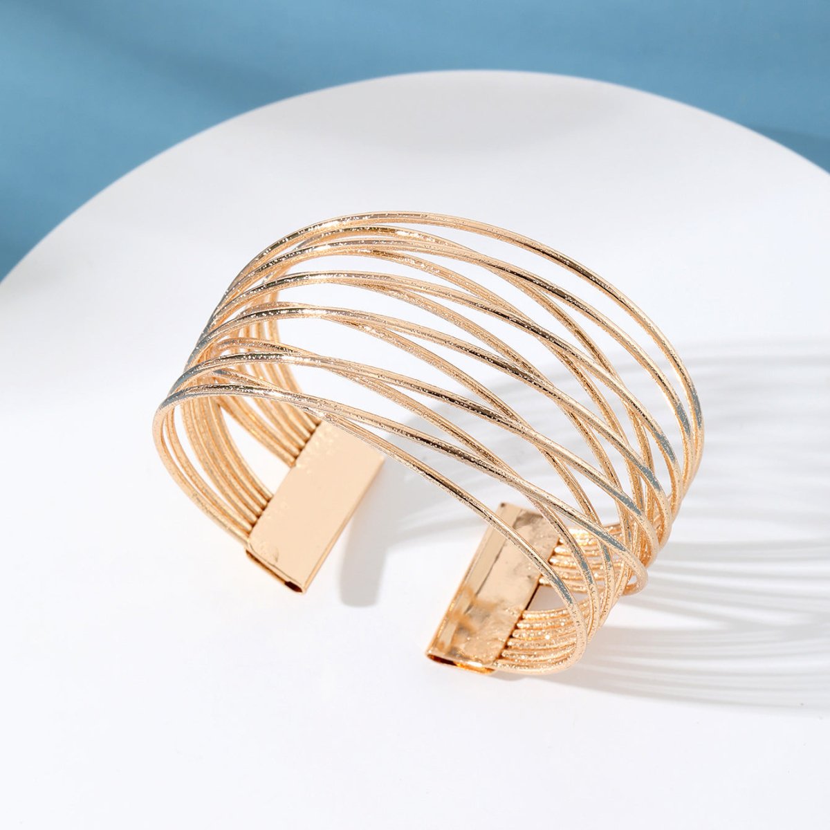 Minimalist Multi-layered Hollow Opening Geometric Bracelet(MAC210)