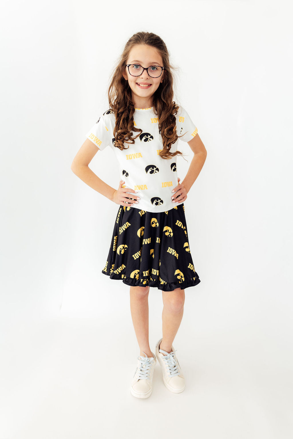 Iowa Black Tigerhawk Twirl Skort