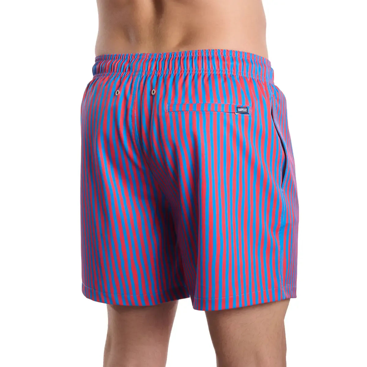 Men’s Premium Compression-Lined Hybrid Shorts – Marina Pinstripe - Blaze and Tide