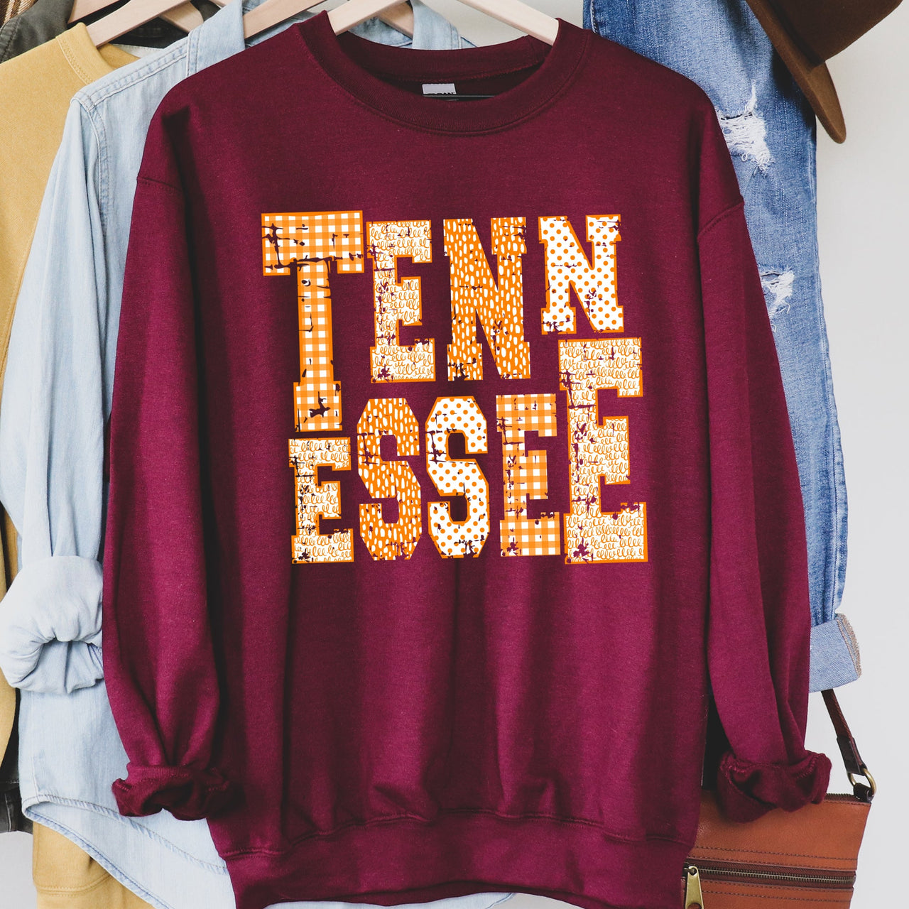 Tennessee Spirit Volunteers Smokey Vols Graphic Heritage Edition Vintage Inspired Soft Fleece Sweatshirt