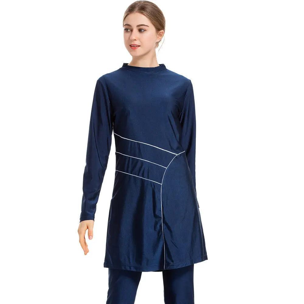 Muslim Women Swimsuit, 3 Pcs Burkini Modest Swimsuit (MB006)
