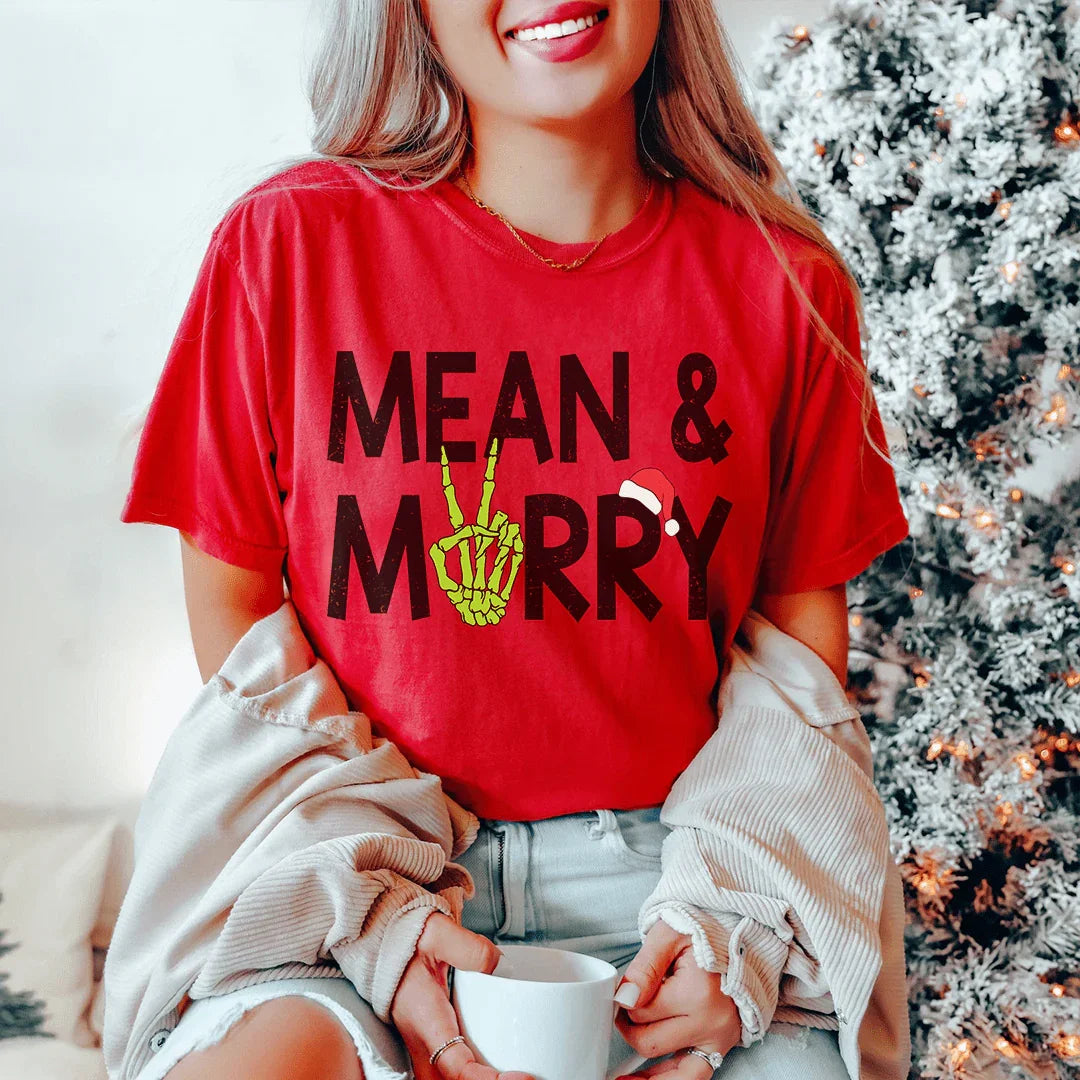 Mean & Merry Tee