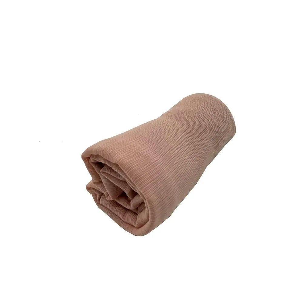 Crepe Scarf Crinkle Chiffon Hijab for Women Shawls Ripple Pleated (MH003)