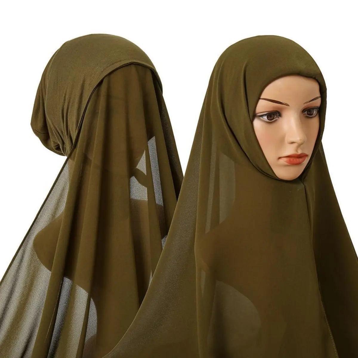 Chiffon Instant Hijab with Undercap (MH004)