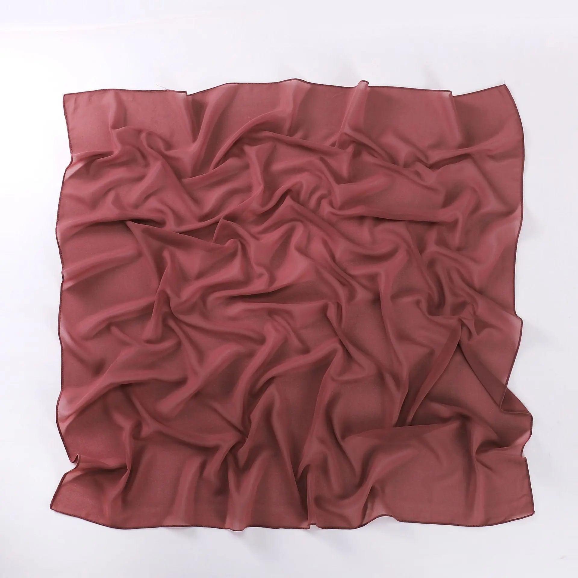 Pearl chiffon square hijab (MH028)