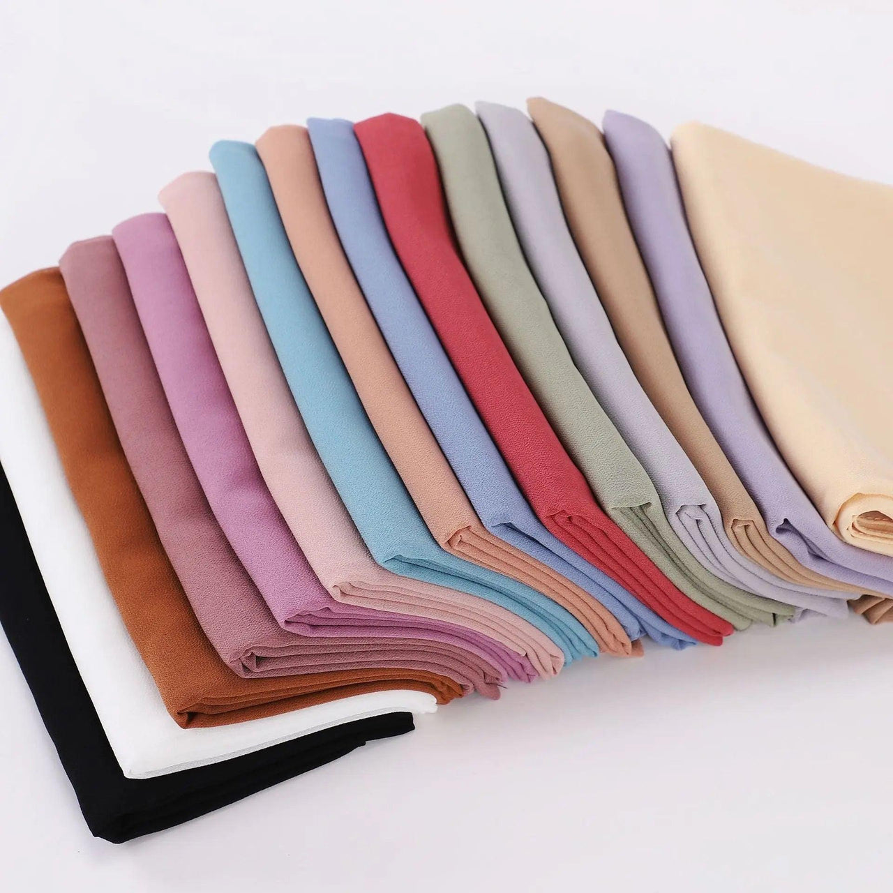 Pearl chiffon square hijab (MH028)