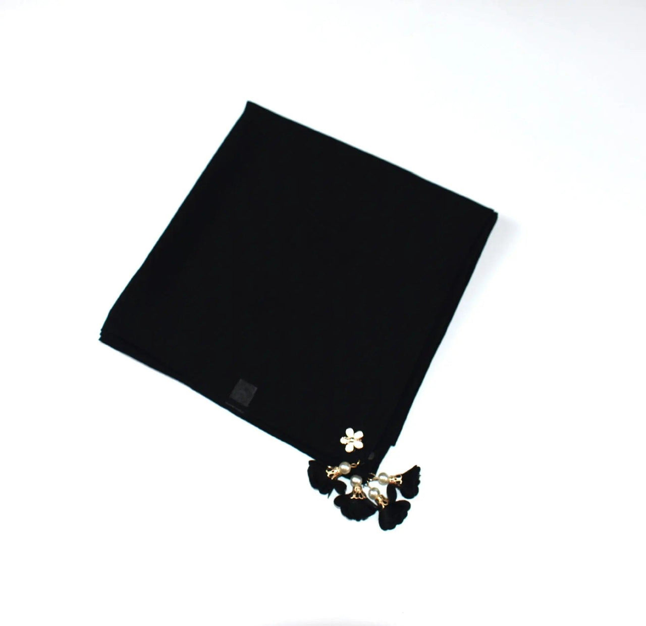 Pearl chiffon square hijab scarf (MH030)