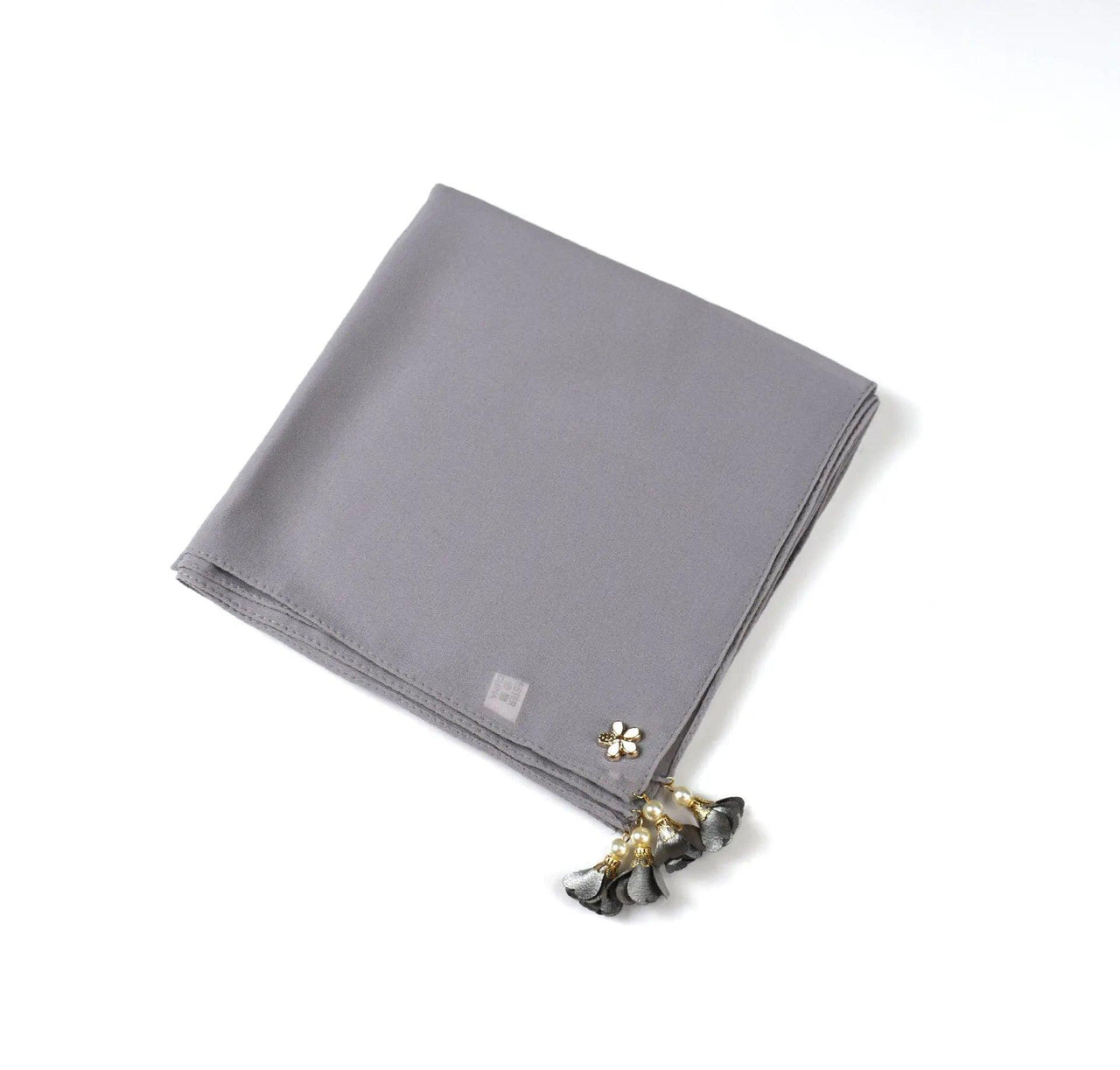 Pearl chiffon square hijab scarf (MH030)