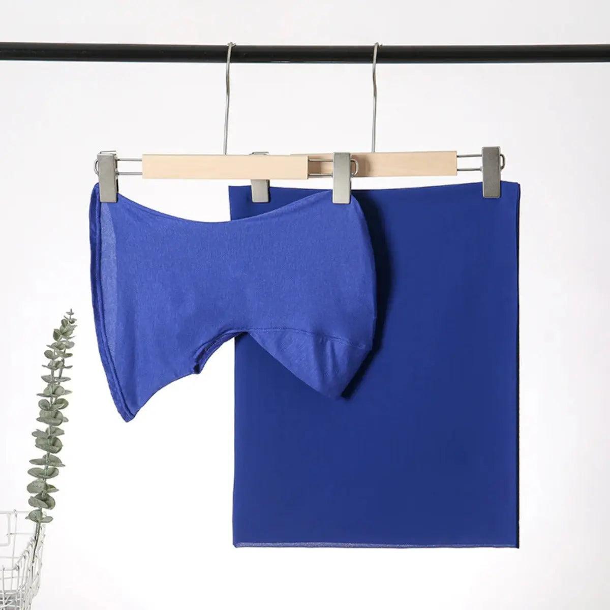 Solid Color Chiffon Hijab  With Neck Base Hat 2pcs Set (MH036)