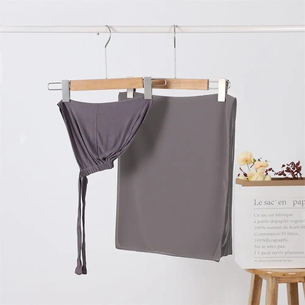 Chiffon Hijab with Cord Base Cap 2pcs Set (MH037)
