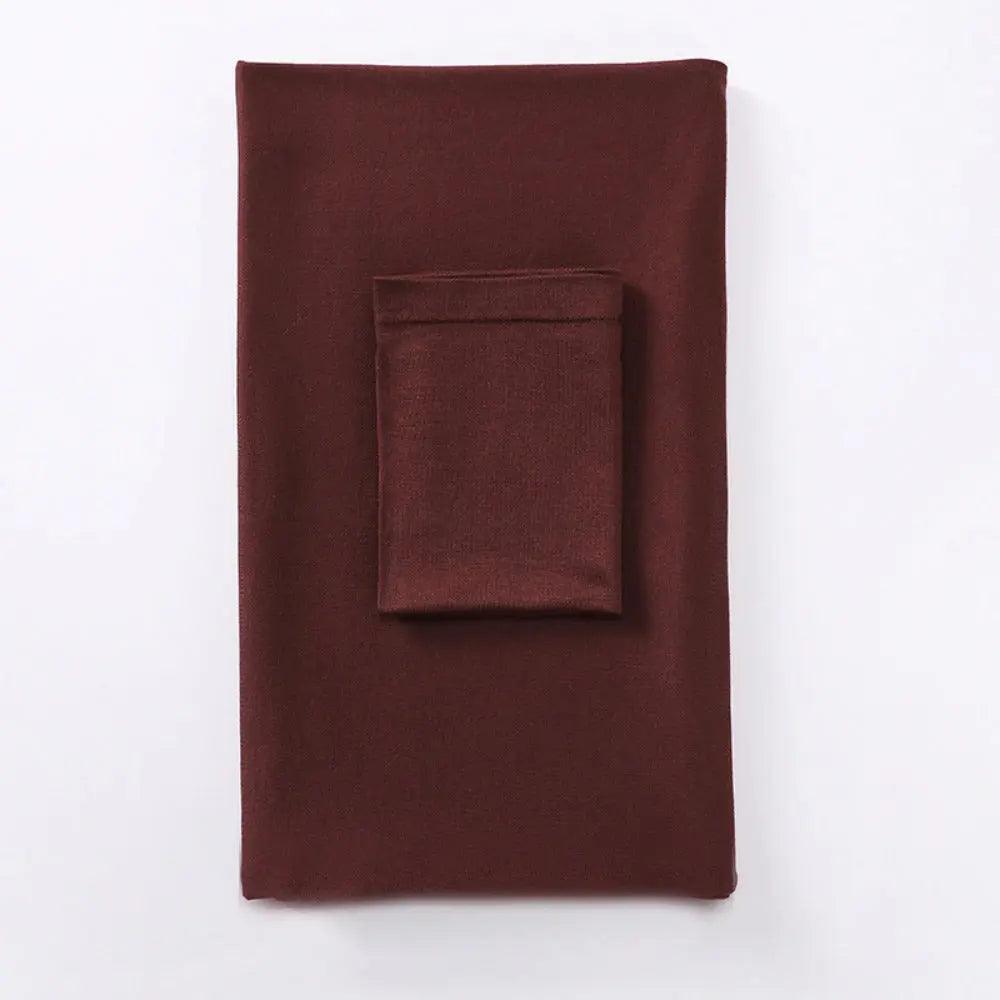 Solid Color Hijab With Basic Headscarf Cap (MH038)