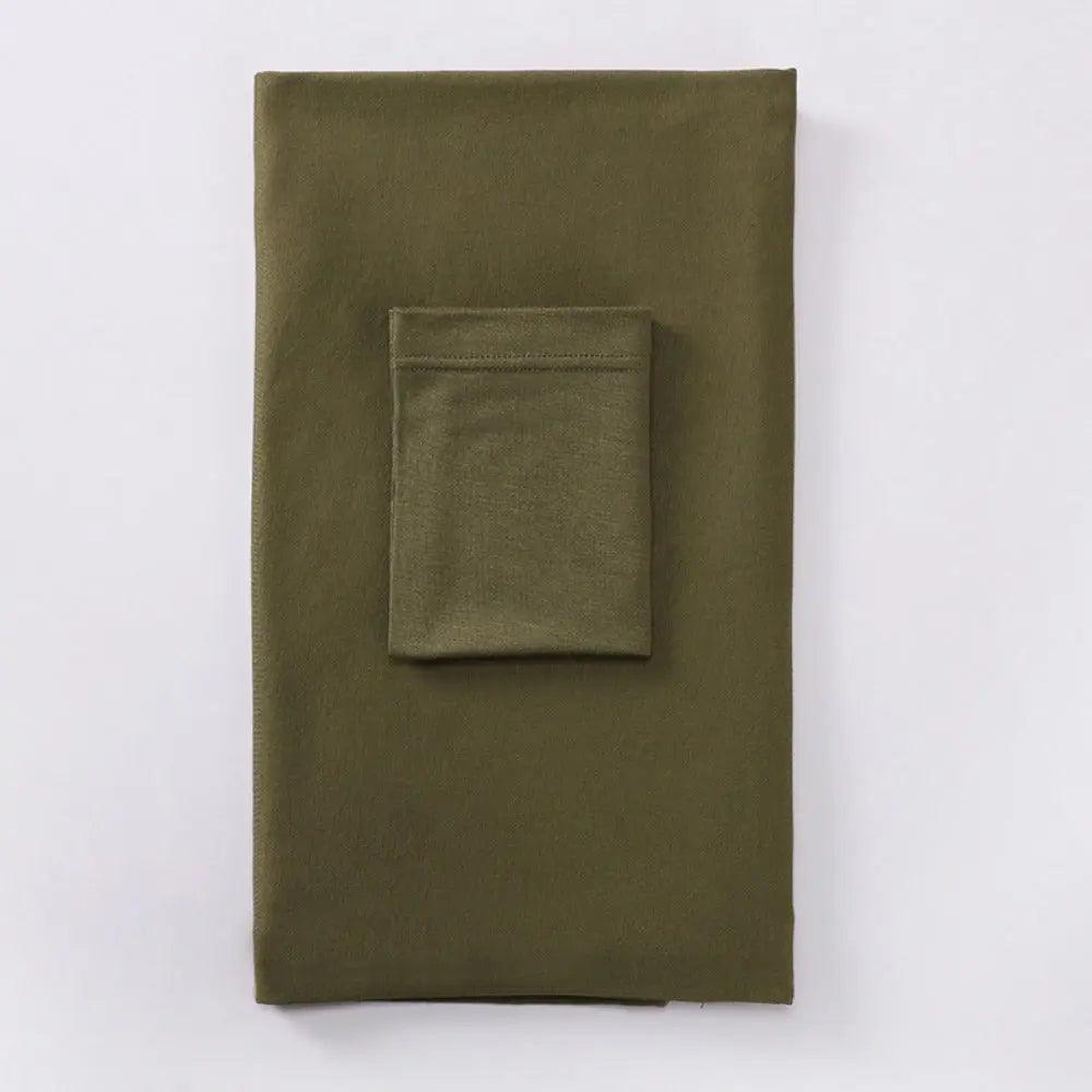 Solid Color Hijab With Basic Headscarf Cap (MH038)