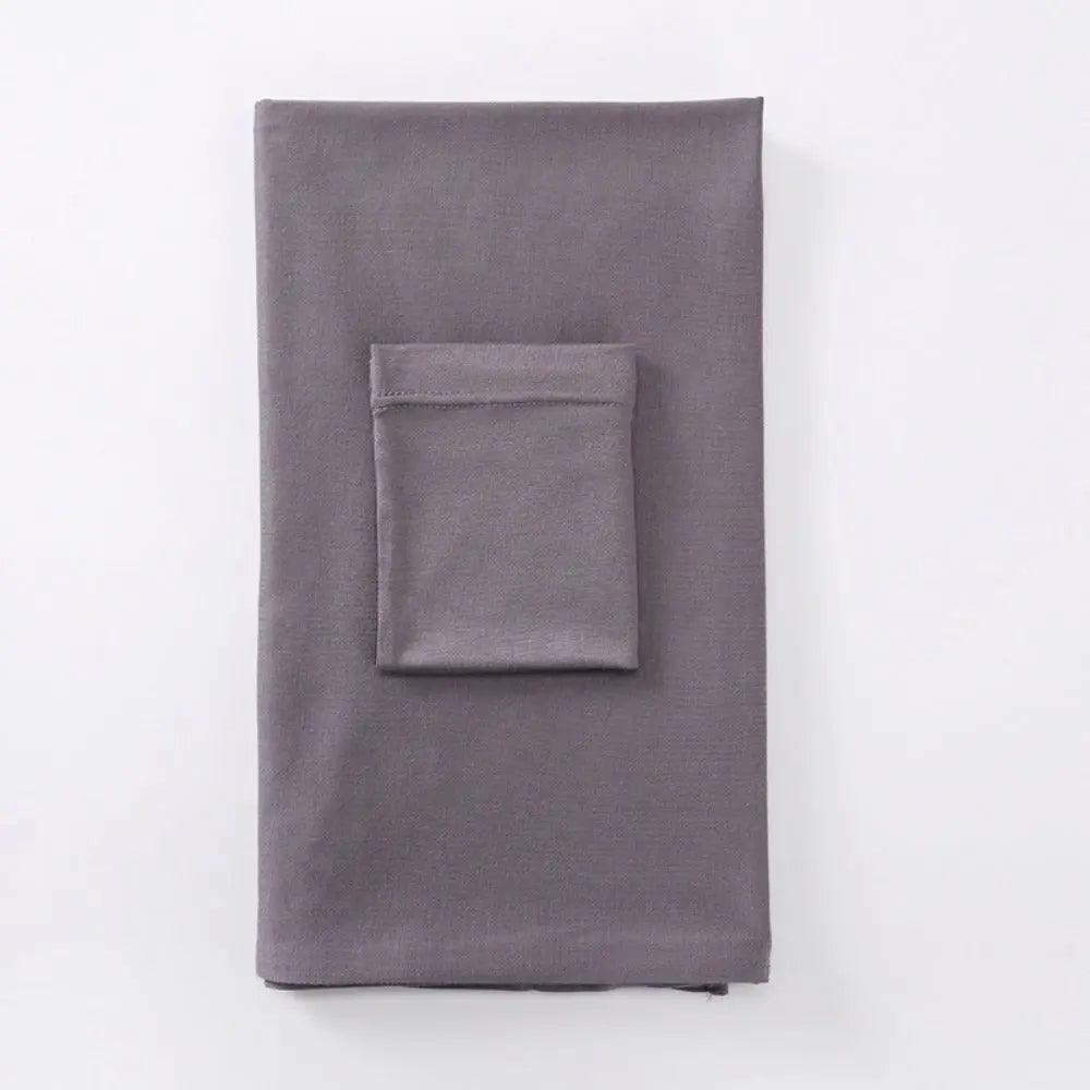 Solid Color Hijab With Basic Headscarf Cap (MH038)