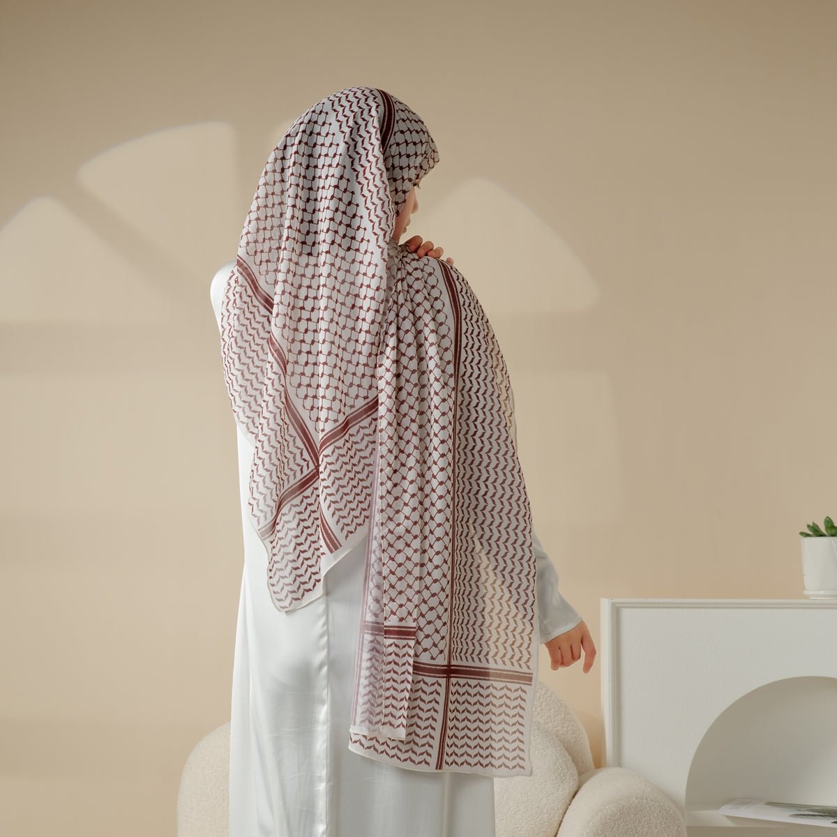 Chiffon Keffiyeh Hijab (MH045)