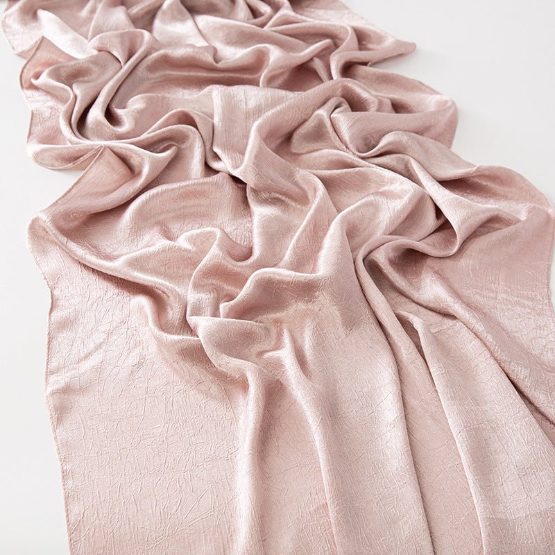 MH065 Bark Wrinkled Glossy Satin Imitation Silk