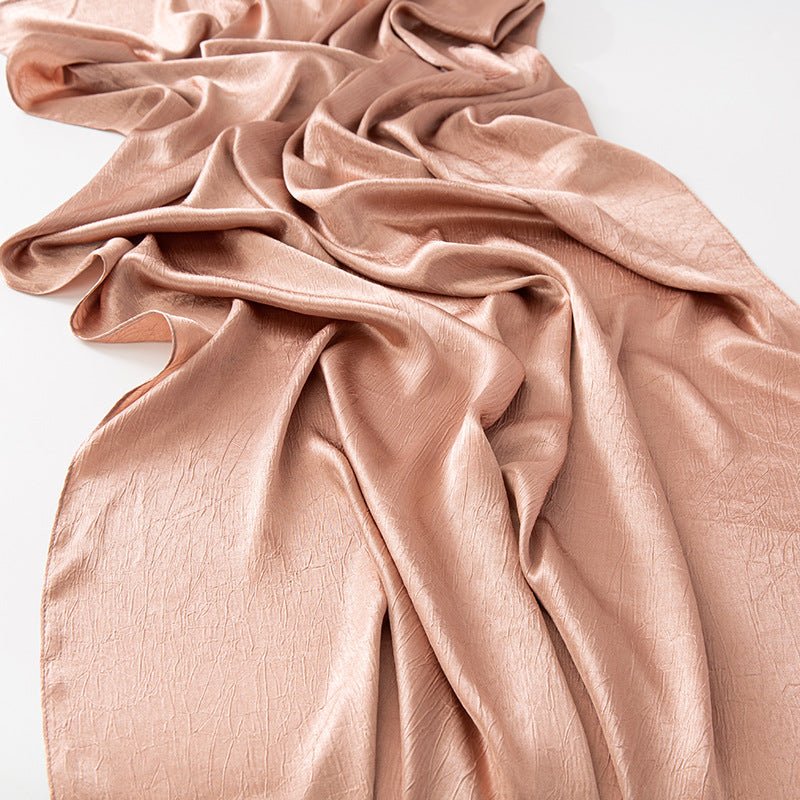 MH065 Bark Wrinkled Glossy Satin Imitation Silk