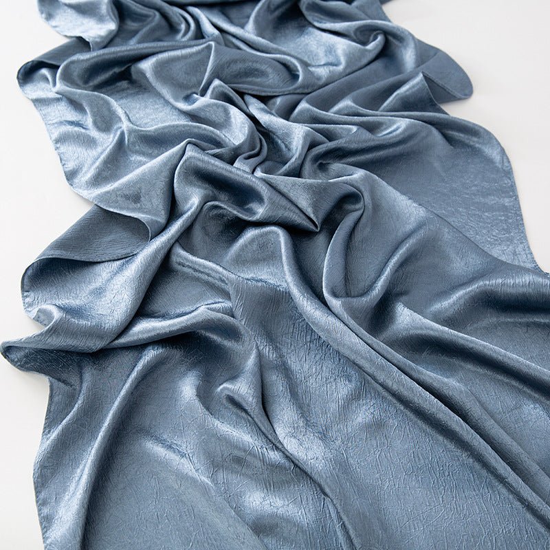 MH065 Bark Wrinkled Glossy Satin Imitation Silk